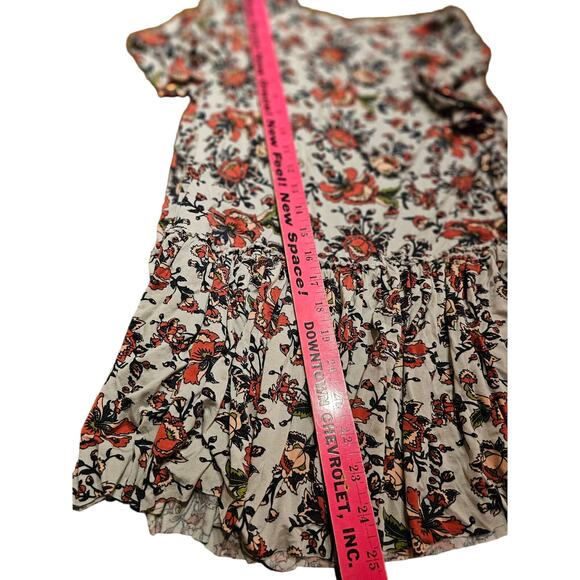 Agnes & Dora Top Womens Soft Swing Floral Ruffle Tunic Size XS (620) - Picture 6 of 6